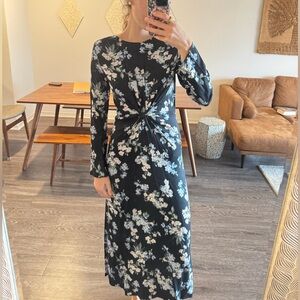 H&M Floral Long Sleeve Dress